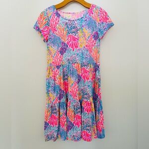 Lilly Pulitzer Vibrant Pink and Blue Dress